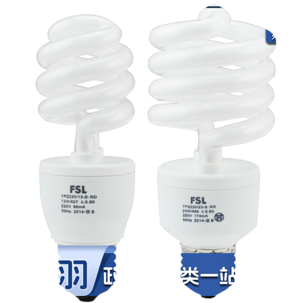 佛山FSL 螺旋T3/E27/8W/2700K 螺旋节能灯