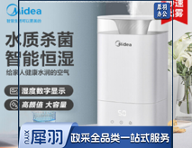 美的（Midea）加湿器卧室婴儿家用办公室桌面 迷你低噪空气加湿净化 银离子香薰 上加水大容量 取暖伴侣3C40B