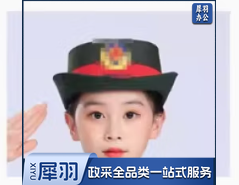 礼宾帽  国旗护卫队帽子 含帽徽  女款