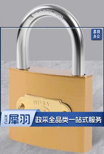 仿铜 挂锁 防盗锁子宿舍柜门锁户外大门锁家用锁通开锁多把钥匙 38mm 单开 配3把钥匙