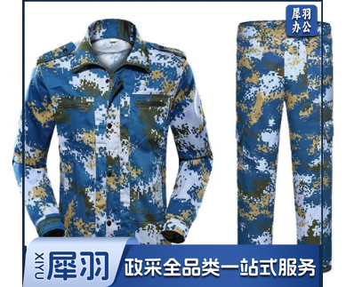 迷彩服  蓝数码迷彩服