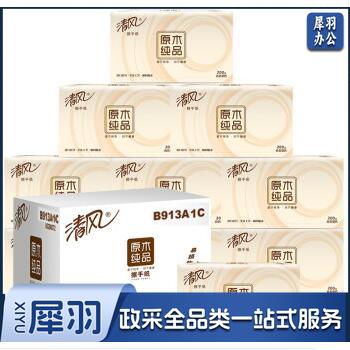 清风 单层擦手纸 B913A1C 200张/包 20包/箱 1箱装