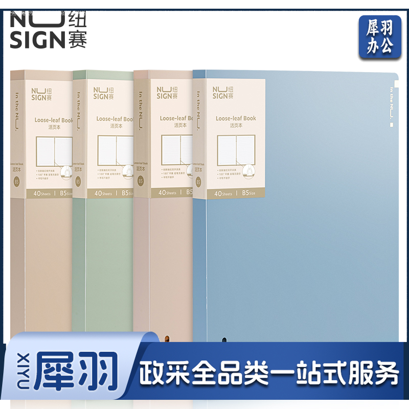 纽赛 (NUSIGN) NS317活页本 B5/40张(混)(本)