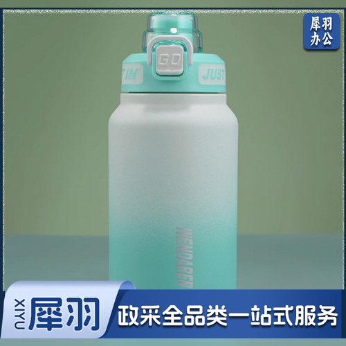 316不锈钢保温杯吸管水杯直饮保温壶运动水壶 800ml