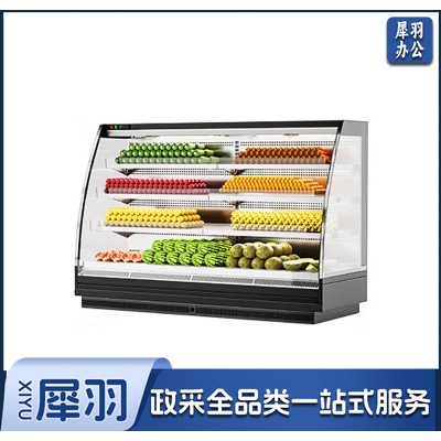 麦大厨 MDC-F14-HH-HXYT-2.0M 超市风幕柜商用水果蛋糕保鲜柜超市酸奶饮料展示柜冷藏麻辣烫弧形一体机