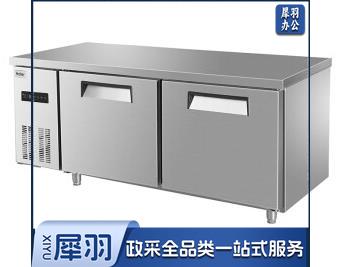 海尔(Haier)厨房工作台440升1.8米 冷藏冷冻转换酒店饭店餐厅食堂餐饮操作台 不锈钢保鲜冰柜SPB-440C/D2