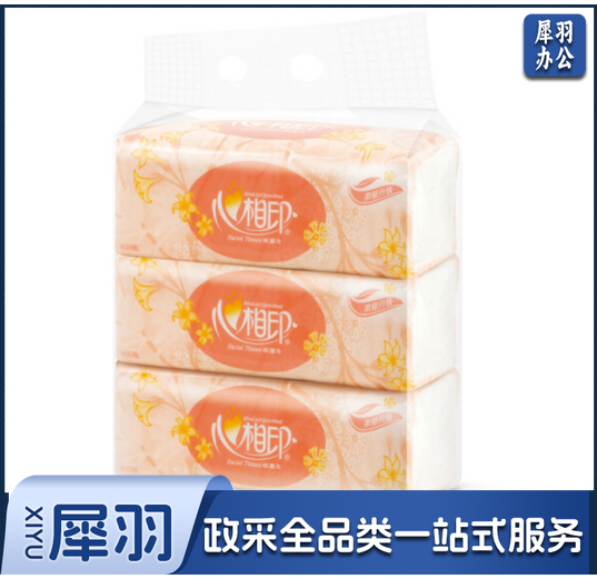 心相印 DT200 200抽双层塑包面纸 3包/提 卫生用纸制品