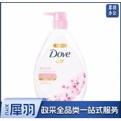 多芬 沐浴露1KG 樱花甜香滋养美肤沐浴乳1000g 0皂基 清爽易冲洗 保湿修护（新老包装随机发货）