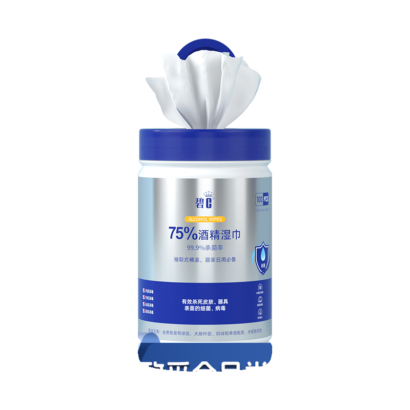 碧C 桶装酒精75度卫生消毒湿巾 单位：桶