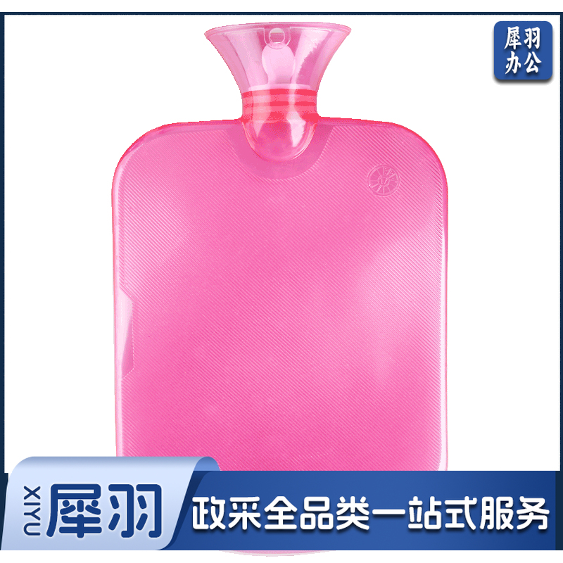 仿兔绒注水热水袋暖水袋 1000ml