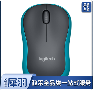 罗技/Logitech M185(M186) 无线鼠标 黑色蓝边 单位：个