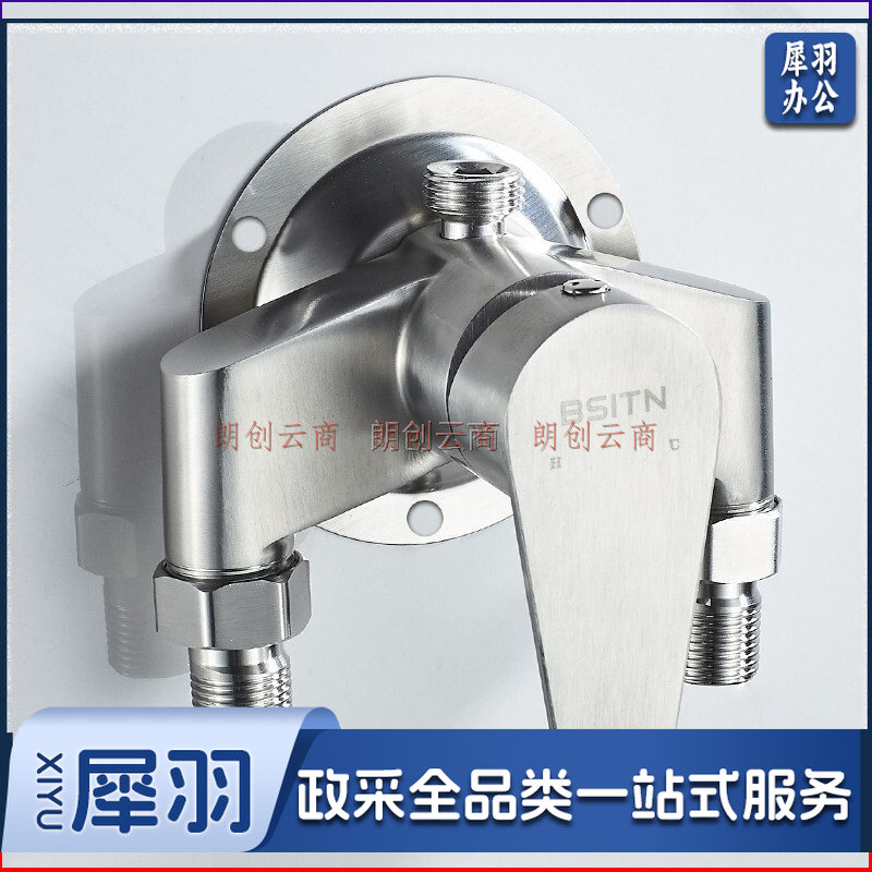 明装淋浴器 304不锈钢混水阀明装淋浴水龙头 明管安装冷热淋浴器龙头