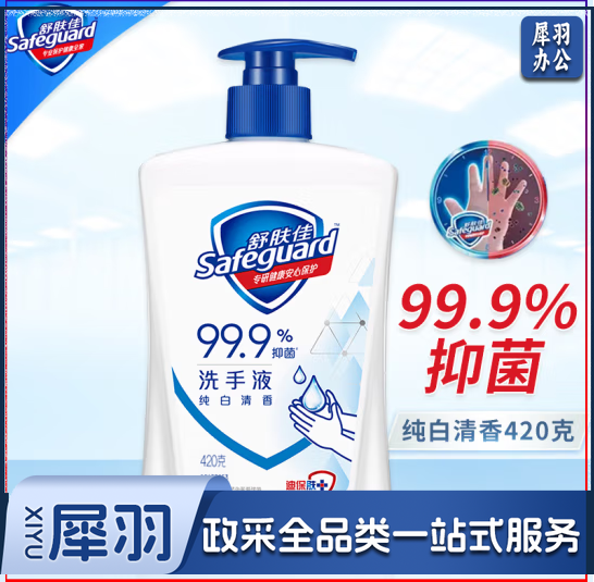 舒肤佳 纯白清香洗手液420g