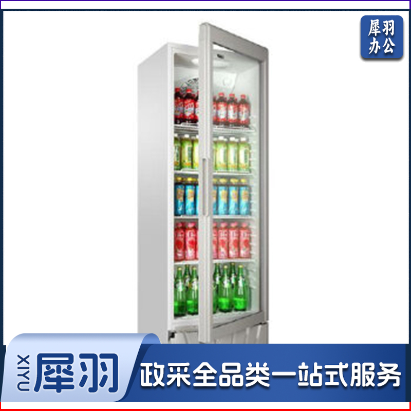 海尔 SC-372 350升立式单门冷藏保鲜玻璃门展示柜 白色(单位：台）