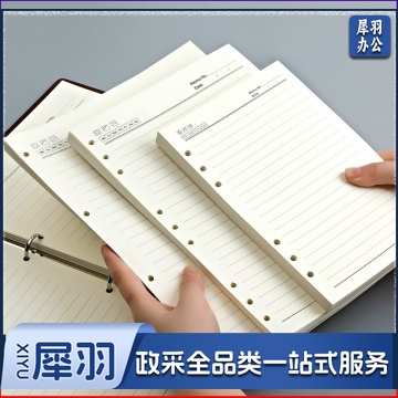 活页替芯笔记本子适用9孔B5活页纸横线加厚替换内芯 B5-横线内芯
