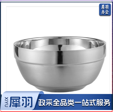 不锈钢碗 米饭碗 隔热碗汤面碗 直径18cm