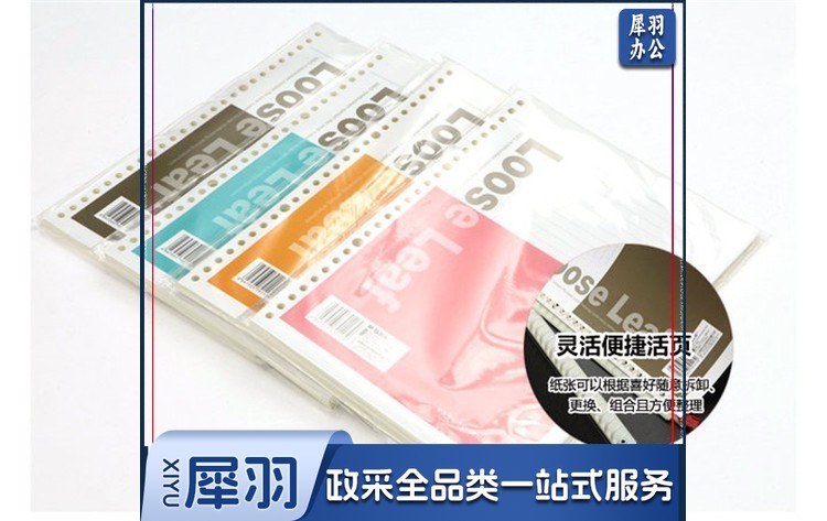 晨光（M&G）APY9A045 B5/80页活页本替芯线圈纸替换内芯26孔