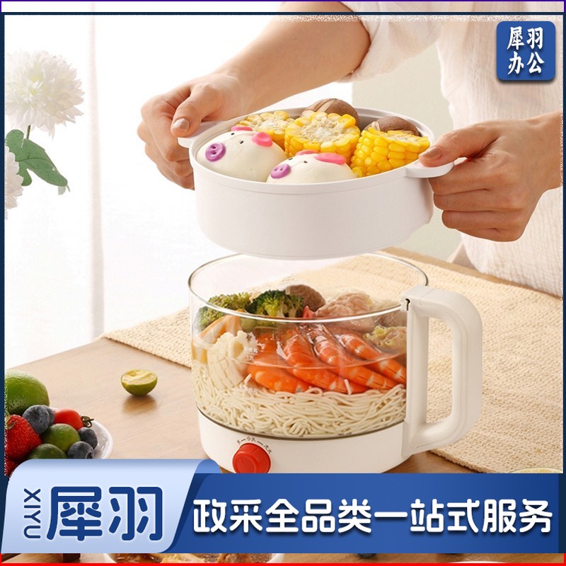 澳柯玛（AUCMA)多功能电煮锅高硼硅玻璃电火锅带蒸笼AKZZ-612L