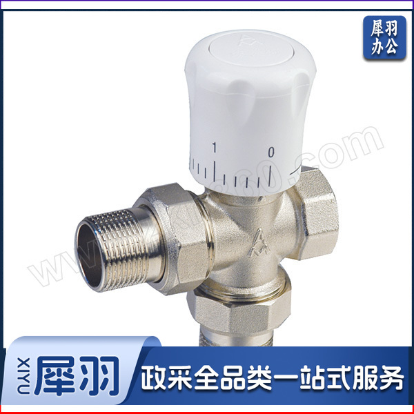 377系列黄铜三通暖气直角阀(热水) JNXT-N-DN15 1/2