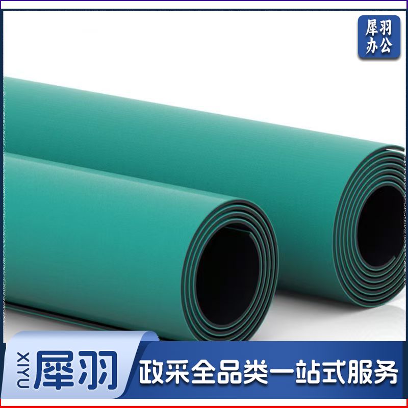 78*138cmPVC防静电台垫绿色桌垫静电胶皮工作台桌垫橡胶垫货架胶垫地胶板