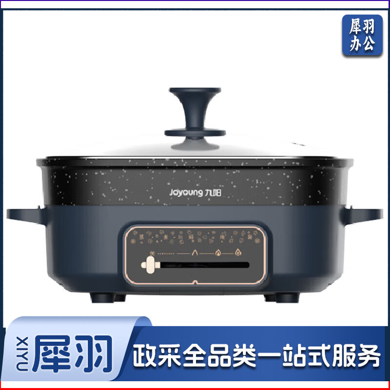 九阳HG60-G650 料理锅304不锈钢篦子不粘易清洗三档火力可调料理锅 6L （S-）