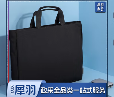 得力(deli)大容量商务公文包会议包文件包 高档手提袋拉链袋 便携商务文件资料包公文包 5573黑JHGF123211