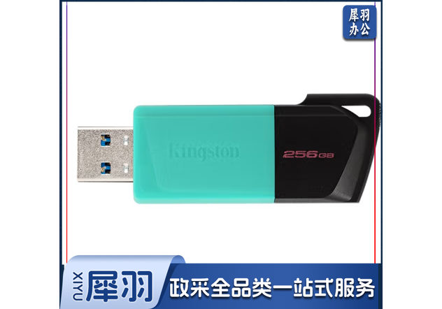 金士顿（Kingston）256GB USB3.2 Gen 1 U盘 DTXM 滑盖设计 多彩时尚