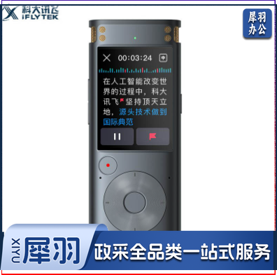 科大讯飞SR302Pro 智能录音笔 32G内存 专业录音 高清降噪 360°拾音星空灰