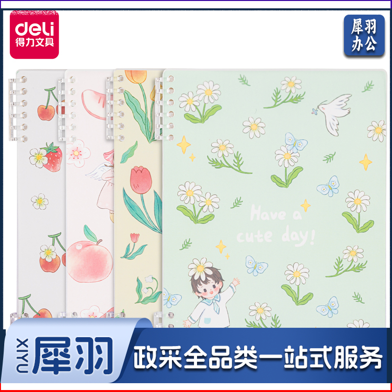 得力24506活页本A5(混)(本)