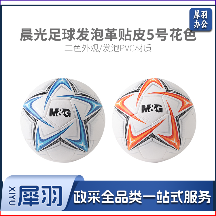 晨光AST09720发泡革贴皮花色5号足球