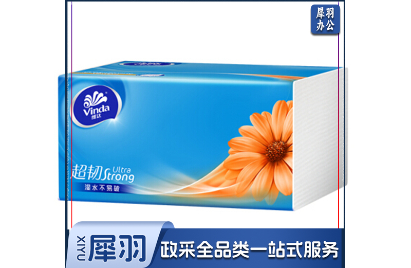 维达 抽纸 超韧3层150抽软抽纸巾*3包(小规格)(单位：组)