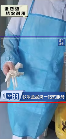 围裙防水防油加厚全包边家医院酒店无纺布烧烤火锅厨房一次性饭单(10个起售))