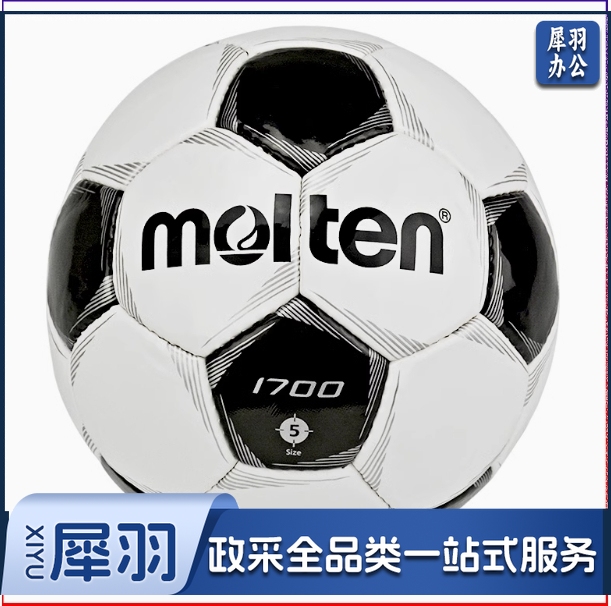 摩腾(molten) F5P1700 足球5-7人小场地及青少年儿童 手缝球 学校训练用球 5号成人