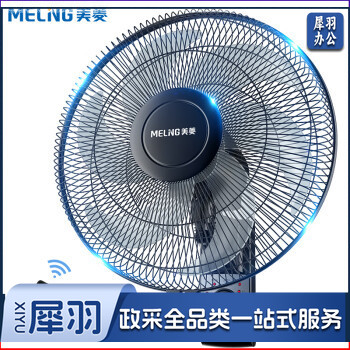 美菱（MeiLing）电风扇/壁扇 家用客厅墙壁挂扇挂式省电摇头风扇六叶远程遥控 FB16-1RC