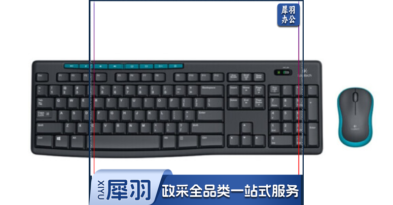 罗技(Logitech) MK275 无线键盘鼠标套装 办公电脑通用无线键盘鼠标套装 MK275