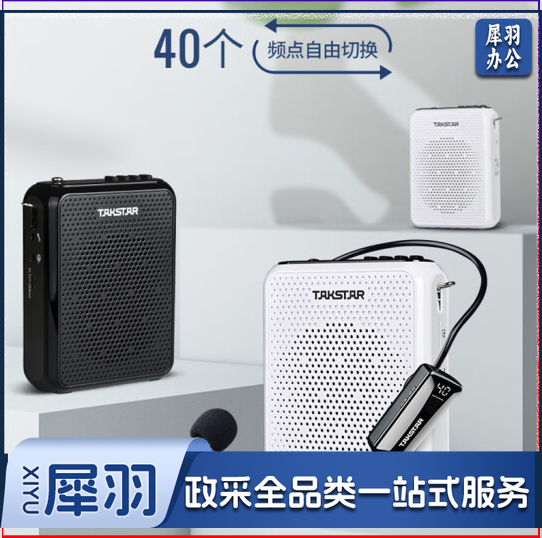 得胜(TAKSTAR)E300W 无线小蜜蜂扩音器教师专用大功率喇叭导游蓝牙小音箱FM收音机
