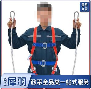 五点式安全带 （双小钩） 安全绳高空作业施工防坠落