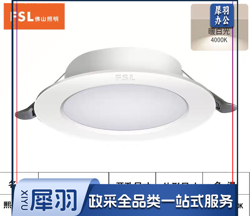 佛山筒灯4寸4000K中性光 FL5046