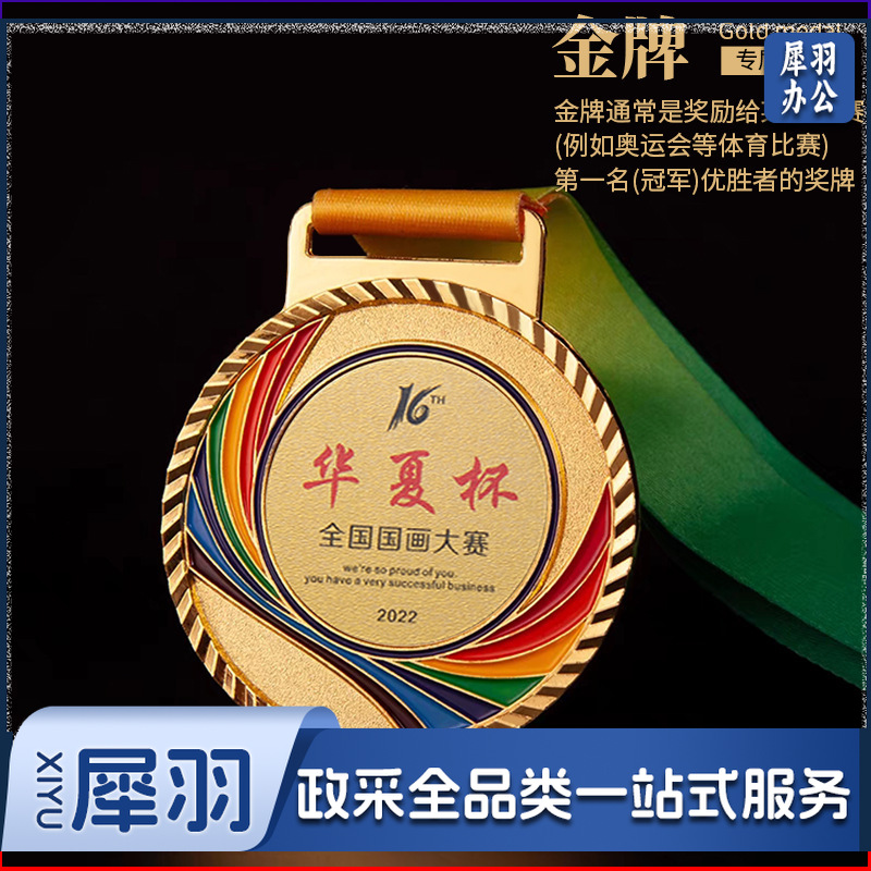 纪念奖牌活动比赛创意礼品纪念勋章高档奖牌金银铜牌批发金箔定