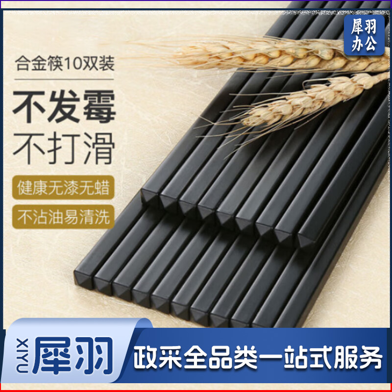 双枪筷子 合金筷子 不发霉筷子 KZ4060  长约27cm  10双装