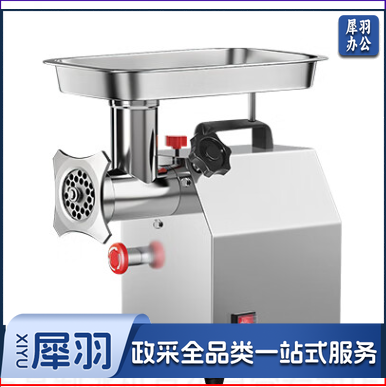 志高绞肉机商用大功率多功能不锈钢电动打肉机绞馅机肉丝机肉丸机台式灌肠机 12型半钢/急停开关/1100w