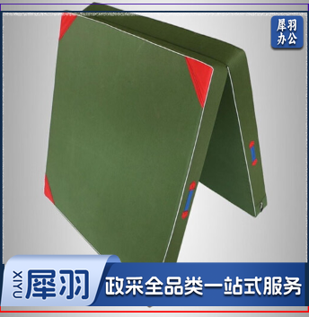 体操垫仰卧起坐垫叠绿色保护垫60*120*5厘米 牛津布