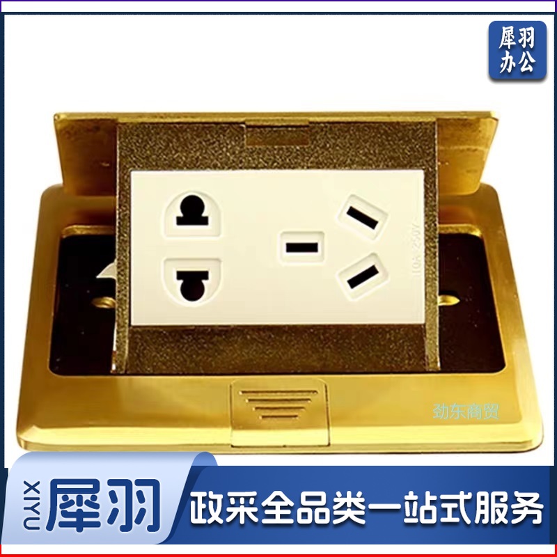 开关插座 五孔地插座 全铜5孔地插地板地面插座地插座 GD1Z2223