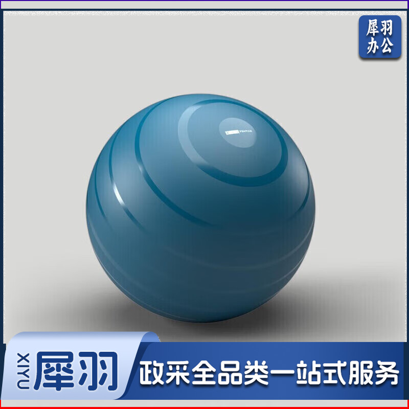 迪卡侬 瑜伽球初学者普拉提球瑞士球GYPA中号-65厘米-蓝绿色-4135365