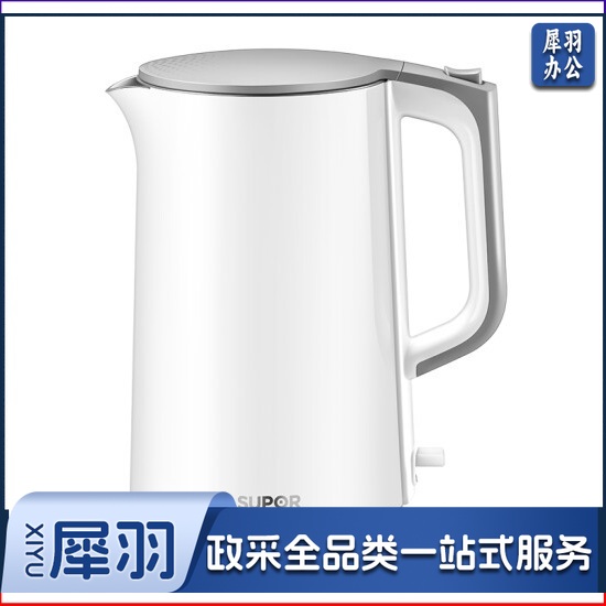 苏泊尔(SUPOR)SW-17T12C 电水壶 双层防烫烧水壶热水壶 全钢无缝内胆电热水壶 1.7L 大容量