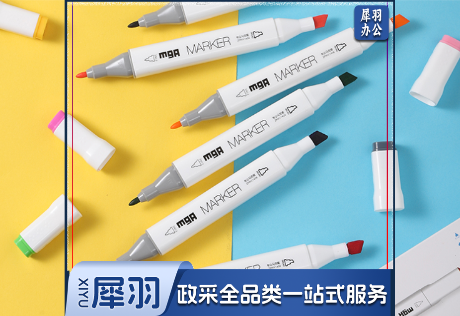 晨光MGA四角专业双头马克笔ZPMV1406 颜色标注