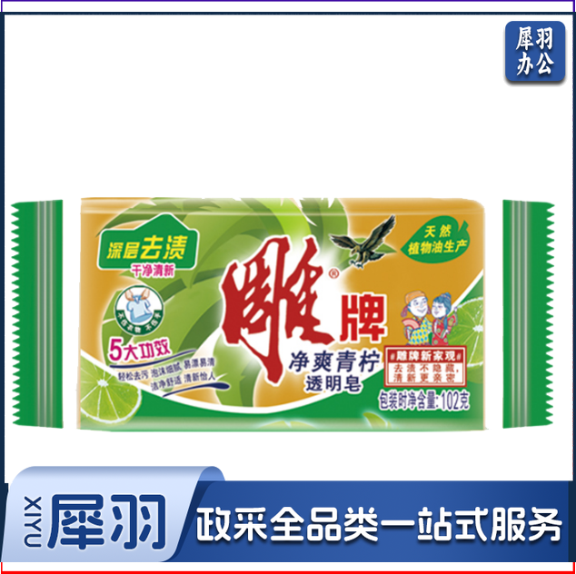 雕牌 肥皂 洗衣皂 透明皂102g 单位：块
