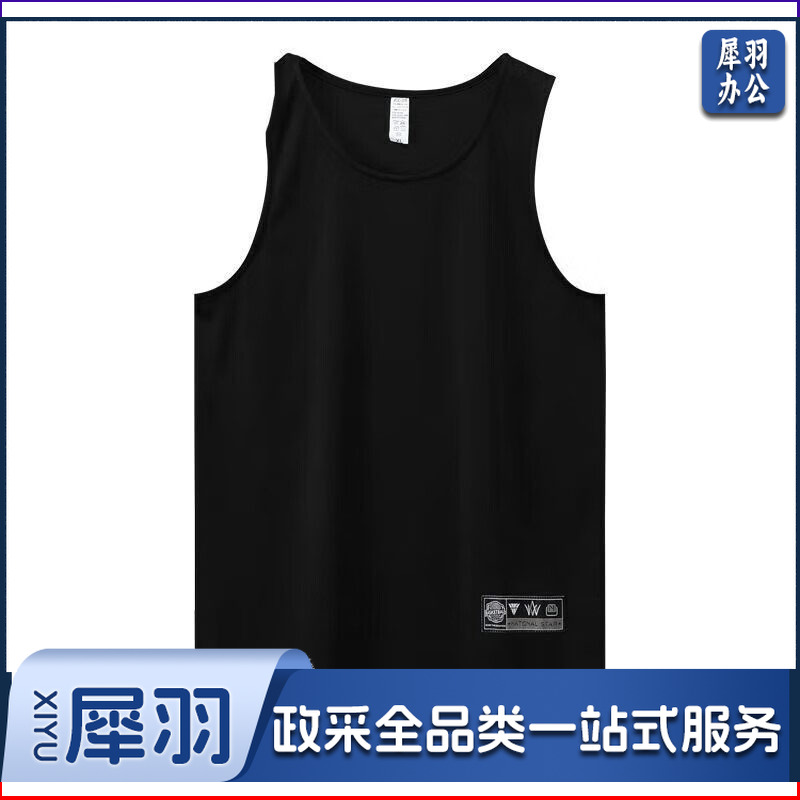 坎肩运动背心 广-259234 黑色 男夏宽松透气速干