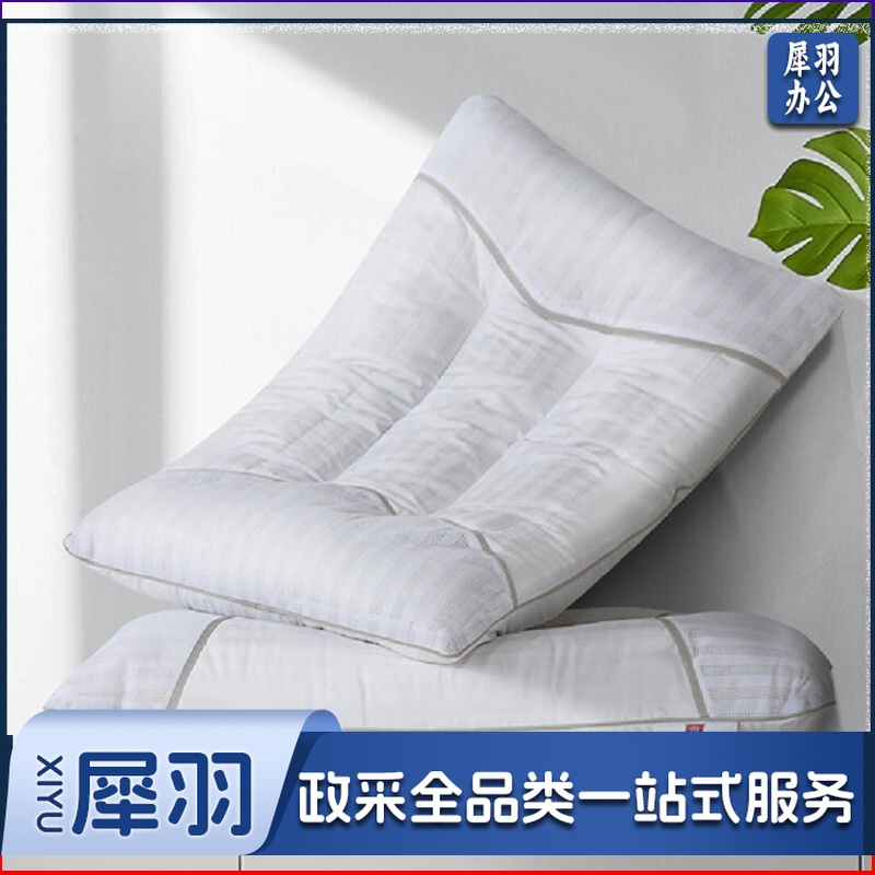 草本颈椎枕头芯 升级记忆棉抗菌  (70*45cm)白
