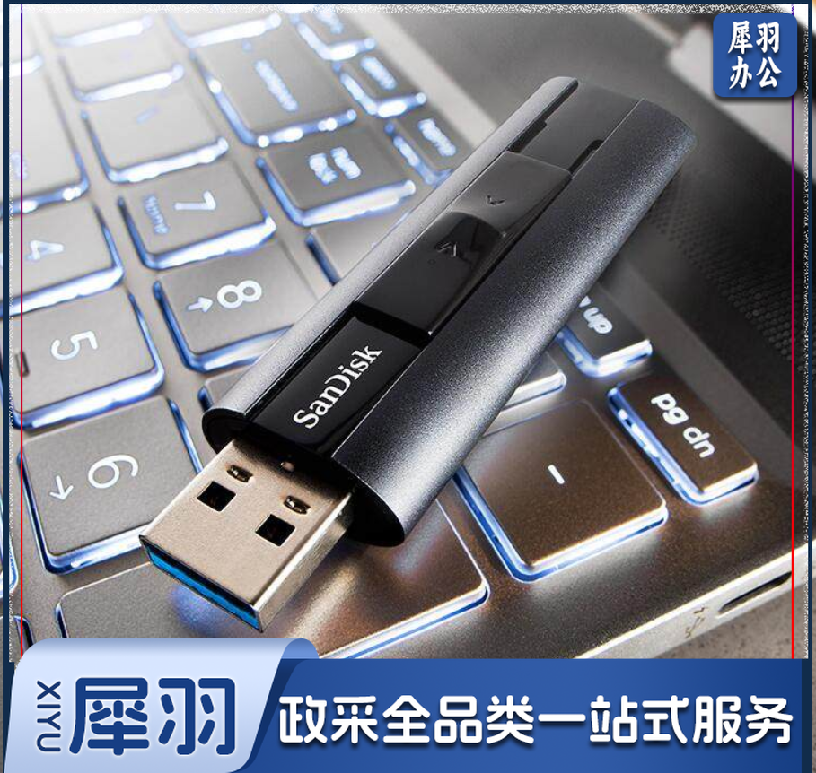 闪迪256GB USB3.1 U盘 CZ880超极速 黑色 读速420MB/s 写380MB/s